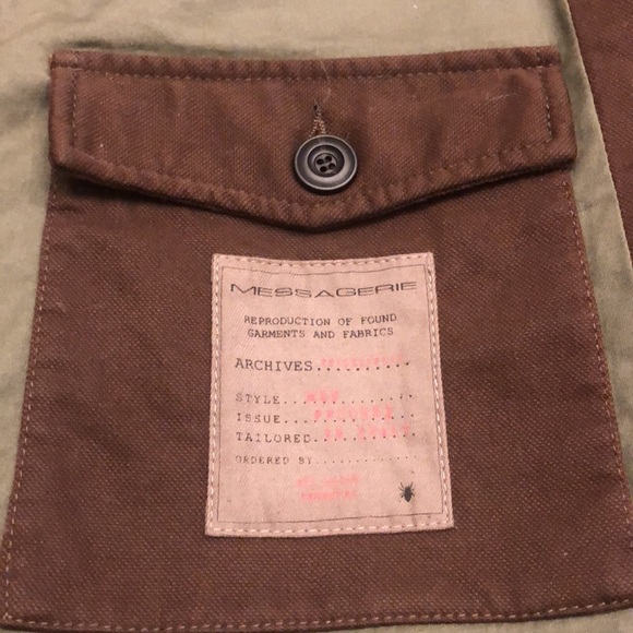 Stunning Messagerie Utility Chore Jacket made In Italy - Picture 9 of 15